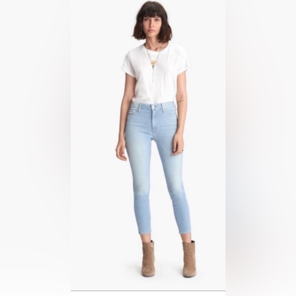 MOTHER The Looker Crop Jeans in Fresh Catch Size 26